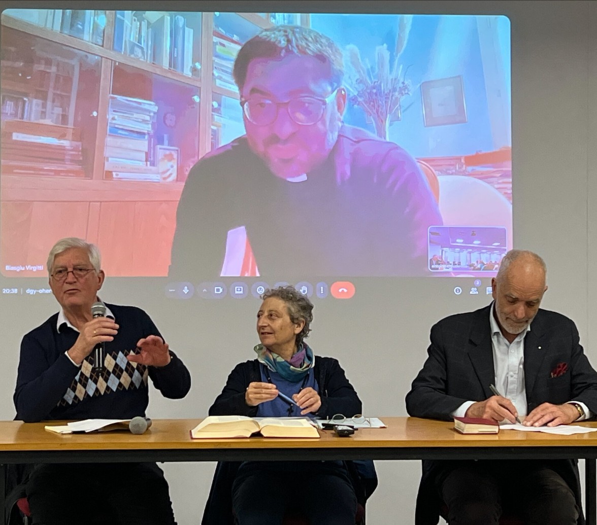 Affiche de la conférence à trois voix sur le livre de Jonas